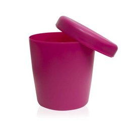 Pufe Baú Amali Polipropileno D35x42H Rosa Etna - 3 Pufe Baú Amali Polipropileno D35x42H Rosa Etna - 3