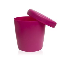 Pufe Baú Amali Polipropileno D35x42H Rosa Etna - 4 Pufe Baú Amali Polipropileno D35x42H Rosa Etna - 4