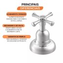 Ver imagem 5 de Acabamento Base para Registro C 24 1 1/2" e 1 1/4" Meber Metais Cromado