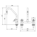 Ver imagem 4 de Misturador para Cozinha de Mesa 3006 C 24 Tetra Meber Metais Cromado