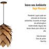 Lustre Pendente em Madeira - Lupulo - 2901 - Tauari - 5