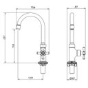 Ver imagem 4 de Torneira para Banheiro de Mesa 1190 C 24 Meber Metais