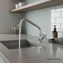 Ver imagem 2 de Torneira para Cozinha de Mesa Bica Móvel 1173 C 24 Tetra Meber Metais Cromado