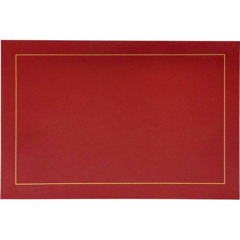 Jogo 10 Americano Classic Pu 45x30cm Bordô