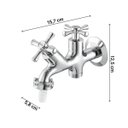 Ver imagem 3 de Torneira para Tanque com Adaptador para Máquina de Lavar 1131 C 24 Meber Metais