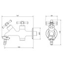 Ver imagem 4 de Torneira para Tanque com Adaptador para Máquina de Lavar 1131 C 24 Meber Metais