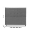 Ver imagem 3 de Cabeceira Estofados Casal Queen Quarto 1,64cm Betina Suede Cinza Madelina Decor