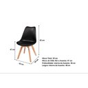Ver imagem 5 de Cadeira Leda Preta - Charles Eames Wood com Almofada