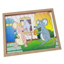 Ver imagem 2 de Quebra Cabeça Infantil Madeira Animais Casal Ratos 12 Peças
