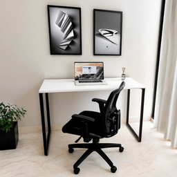 Mesa Escrivaninha Home Ofice Industrial 100% Mdf:branco - 1