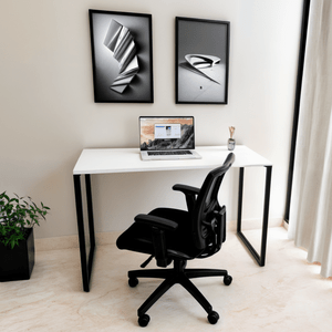 Mesa Escrivaninha Home Ofice Industrial 100% Mdf:branco
