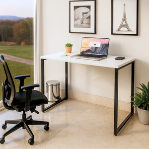 Mesa Escrivaninha Home Ofice Industrial 100% Mdf:branco