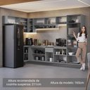 Ver imagem 7 de Armário de Cozinha Compacta de Canto Suspenso 465cm Nice Madesa 03 Cinza