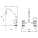 Ver imagem 4 de Misturador para Cozinha de Mesa 3002 C 40 Domus Meber Metais Cromado