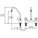 Ver imagem 2 de Misturador para Cozinha de Mesa 3002 C 40 Domus Meber Metais