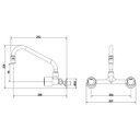 Ver imagem 4 de Misturador para Cozinha de Parede 3003 C 40 Domus Meber Metais