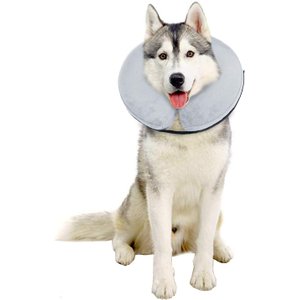 Bencmate Coleira Inflável Protetora para Pets Cinza (gg)
