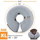 Ver imagem 2 de Bencmate Coleira Inflável Protetora para Pets Cinza (gg)