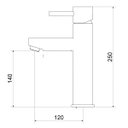 Ver imagem 3 de Misturador Monocomando para Banheiro de Mesa 2876 C 75 Médio Meber Metais