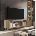 Ver imagem 4 de Rack Ripado Retrô para TV até 60 Polegadas MDF 160cm Pés em Madeira Maciça Malibu