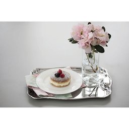 Bandeja Tramontina Classic Retangular em Aço Inox com Alças 42 X 29 Cm - 3