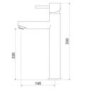 Ver imagem 3 de Misturador Monocomando para Banheiro de Mesa 2877 C 75 Longo Meber Metais