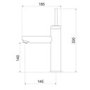 Ver imagem 3 de Misturador Monocomando para Banheiro de Mesa 2876 C 76 Médio Meber Metais