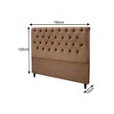 Ver imagem 2 de Cabeceira Cama Box Estofada King King Embaixatriz Plus Suede Bege - Simbal
