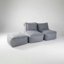 Ver imagem 4 de Conjunto Mary - 2 Poltronas + Pufão, Super Leves com Enchimento em Pérolas de Eps