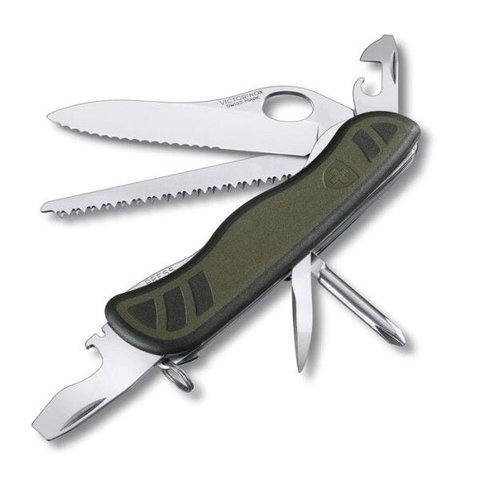 Canivete Suiço Victorinox New Soldier verde militar 10 Funções Original 0.8461.MWCH