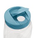 Ver imagem 3 de Kit 3 Garrafas Cristal Jarra Formatos Diferentes Suco Água Azul