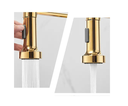 Ver imagem 4 de Torneira de Cozinha Monocomando Misturador Gourmet Extensível Aço Inox 304 Dourada - Brinovar