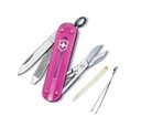 Ver imagem 1 de Mini Canivete Suíço Classic Victorinox Rosa translúcido 7 funções Original