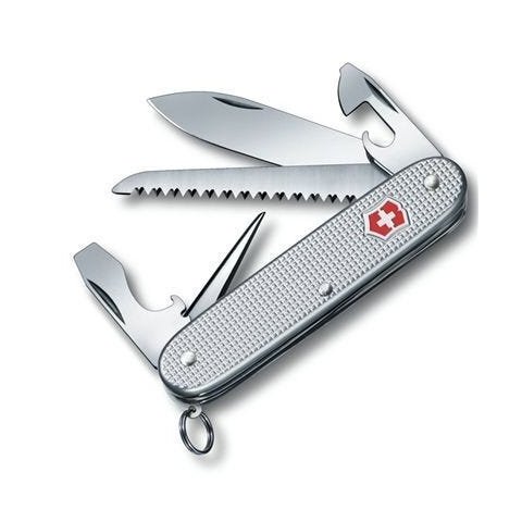 Canivete Suíço Farmer Alox Silver Victorinox 9 funções Original 0.8241.26