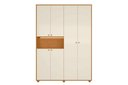 Ver imagem 1 de Roupeiro Vittoria 4 Portas e 2 Gavetas - Cinamomo Off White - Albatroz