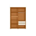 Ver imagem 2 de Roupeiro Vittoria 4 Portas e 2 Gavetas - Cinamomo Off White - Albatroz