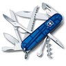 Canivete Suíço Huntsman Victorinox Azul Translúcido 15 funções Original 1.3713.T2 - 1