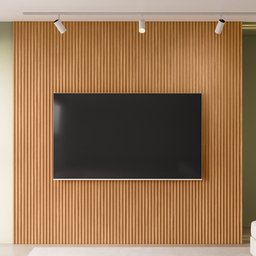Painel Ripado de Madeira para Sala Quarto 258x250cm Slats L05 Nature - Lyam Decor - 2