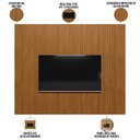 Ver imagem 5 de Painel Ripado de Madeira para Sala Quarto 258x250cm Slats L05 Nature - Lyam Decor