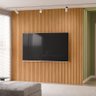 Painel Ripado de Madeira para Sala Quarto 258x250cm Slats L05 Nature - Lyam Decor - 3