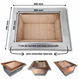 Churrasqueira Inoxcoifa Gourmet Grill Espetos Braseiro 35x30 - 2
