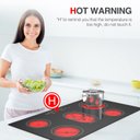 Ver imagem 4 de Gtkzw Cooktop Elétrico 36" 8600w com 5 Queimadores e Tela Touch (preto)