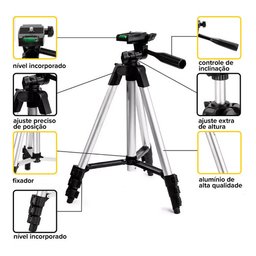 Kit Nível a Laser Profissional 3d com Tripé 12 Linhas - 9