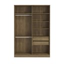 Ver imagem 3 de Guarda Roupa sem Portas Closet Modulado Linha Modulado Adapt Arm158amdp Kappesberg - Nogueira