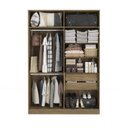Ver imagem 1 de Guarda Roupa sem Portas Closet Modulado Linha Modulado Adapt Arm158amdp Kappesberg - Nogueira