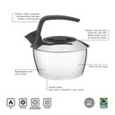 Ver imagem 3 de Chaleira Aço Inox Fundo Triplo Cabo Preto 1,5 Litros 61485/160 Tramontina