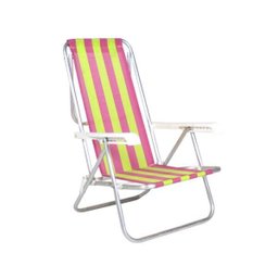 Cadeira de Praia Reclinável 8 Posições Alumínio - Belfix - 1