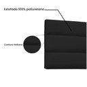 Ver imagem 3 de Cabeceira Painel La Italiana Solteiro 90cm Corino Preto