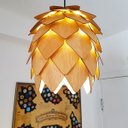 Ver imagem 2 de Lustre Pendente em Madeira - Lupulo Grande - 2902 - Tauari