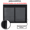 Janela de Alumínio Preto | Persiana Integrada | Linha Premium | Atlântica:A=1,20m x L=1,50m - 9